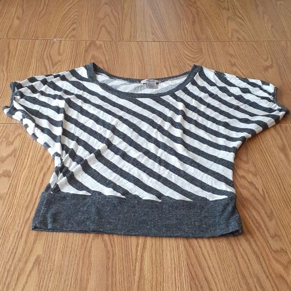 TIMING S KNIT BAT WING S TOP black and cream - Picture 10 of 10